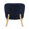 Alana Accent Chair Denim Blue picture from the back