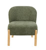 Alana Accent Chair Moss Green front view picture of the chair