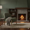 Alana Accent Chair Moss Green life style picture