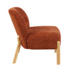 Alana Accent Chair Rust picture from the side