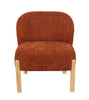 Alana Accent Chair Rust front view picture of the chair