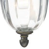 Aldgate Outdoor Wall Light Black/Gold Glass IP44 close view picture of the glass shade