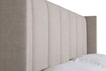 Allegra 5ft King Size Bed Cashmere close view picture of the headboard