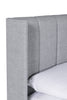 Allegra 5ft King Size Bed Grey close view picture of the headboard design
