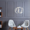Alonsa Large Pendant LED White life style picture