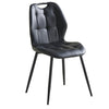 Alva Dining Chair Black PU picture on the white background