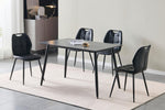 Alva Dining Chair Black PU life style pictuer