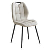 Alva Dining Chair Taupe PU pitcure on the white background