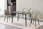 Alva Dining Chair Taupe PU life style picture