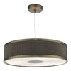Alvaro 3 Light Pendant Antique Bronze/Brown Shade with adjustable height