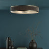 Alvaro 6 Light Flush Bronze/Brown Shade life style picture