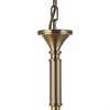 Ambassador 5 Light Armed Pendant Antique Brass with adjustable height