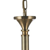 Ambassador 8 Light Armed Pendant Antique Brass with adjustable height