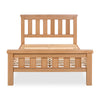 Andora 4ft6 Double Bed Light Oak front view picture