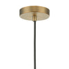 Andre Pendant Aged Brass Opal Glass close view picture of the fitting