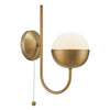 Andre Wall Light Aged Brass picture of the lamp design
