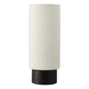 Aneska Table Lamp Matt Black and Opal Glass picture on the white background