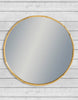 Decorative gold mirror with a unique bamboo design for any room.