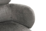 Apollo Dining Chair Mocha close view picture of the curved backrest