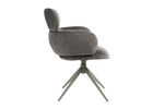 Apollo Dining Chair Mocha side view picture on the white background