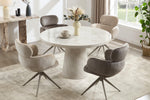 Apollo Round Dining Table 130cm Taupe life style picture