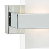 Apt Wall Washer Lamp Polished Chrome LED close view picture of the polished chrome frame