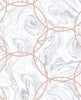 Geometric wallpaper art with Aqueous Geo Stone design
