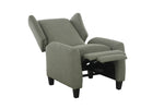 Archie Pushback Chair Sage picture of reclined chair's seat on the white background