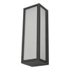 Arham Outdoor Wall Light Matt Grey Frosted Glass IP65 LED - Lighting