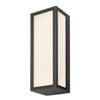 Arham Outdoor Wall Light Matt Grey Frosted Glass IP65 LED - Lighting