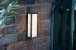 Arham Outdoor Wall Light Matt Grey Frosted Glass IP65 LED - Lighting