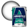 Armstead Vinyl Soft Sheen Paint brilliant white photo on the white background with displayed color finish