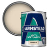 Armstead Vinyl Soft Sheen Paint Magnolia photo on the white background with displayed color finish