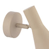 Arnel Single Spotlight Satin Taupe semi-flush wall fitting