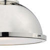 Arona 1 Light Pendant Polished Chrome close view picture of the lamp shade