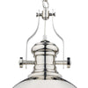 Arona 1 Light Pendant Polished Chrome with adjustable height