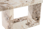 Artemis Coffee Table Mottled Mocha close view picture of the table's base