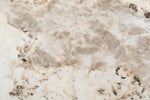 Artemis Console Table Mottled Mocha close view picture of the marble pattern