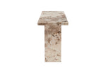 Artemis Console Table Mottled Mocha side view picture