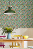 Joules Arts and Crafts Floral Wallpaper Rainbow life style picture