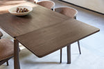 Arun Extension Dining Table 95x180 cm close view picture of extension leaf
