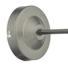 Arvin Industrial Wall Light Antique Chrome close view [picture of the fitting plate