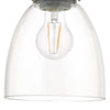 Industrial-style hanging lights Arvin Pendant Antique Chrome & Glass

