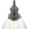Decorative ceiling light fixture Arvin Pendant Antique Chrome & Glass

