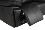 Ashby 3 Seater Sofa Electric Recliner Black close view picture of the relining part