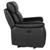Ashby Electric Recliner Armchair Black side view picture