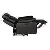 Ashby Electric Recliner Armchair Black picture in reclined position