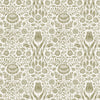 Laura Ashley Ashstead Damask Wallpaper Hedgerow Green close view picture of the pattern design