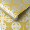 Best wallpaper for walls featuring an oriental lattice design.

