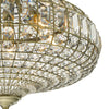 Asmara 6 Light Pendant Antique Brass Crystal vlose view picture of the crystal shade